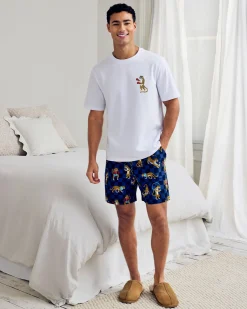 Organic Cotton Boxing Leopards Print Short Pyjama Set