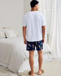 Organic Cotton Boxing Leopards Print Short Pyjama Set