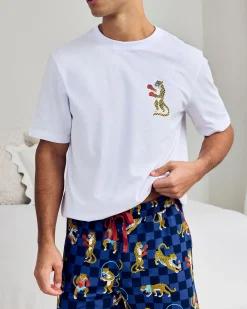 Organic Cotton Boxing Leopards Print Short Pyjama Set