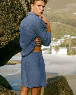 Organic Cotton Chambray Shorts
