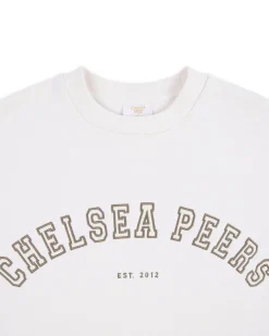 Organic Cotton Embroidered Logo Sweatshirt - Cream