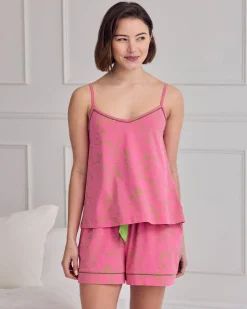 Organic Cotton Fiesta Graphic Print Cami Short Pyjama Set