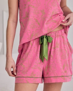 Organic Cotton Fiesta Graphic Print Cami Short Pyjama Set
