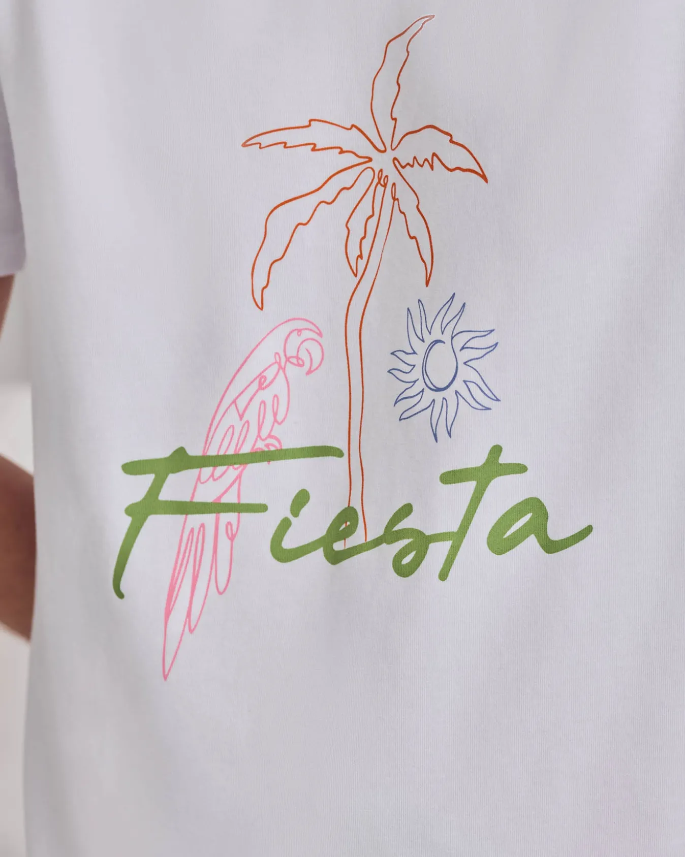 Organic Cotton Fiesta Graphic Print Short Pyjama Set