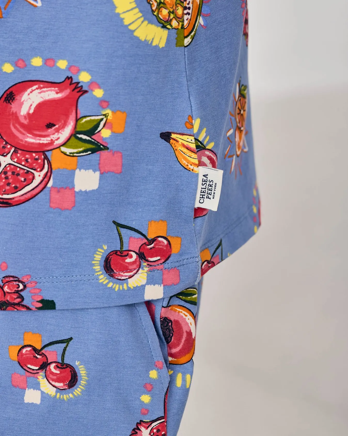 Organic Cotton Fruit Party Print Cami Short Pyjama Set