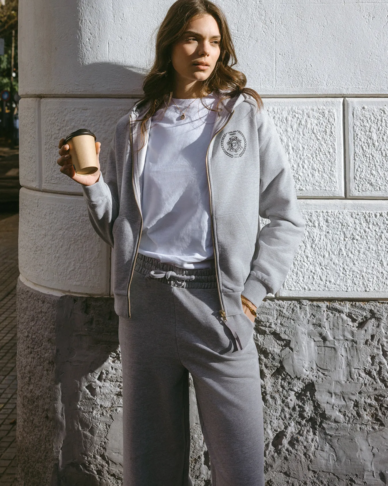 Organic Cotton Joggers - Grey Marl