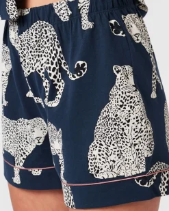 Organic Cotton Leopard Print Short Pyjama Set