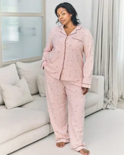 Organic Cotton Mini Mushroom Print Long Pyjama Set