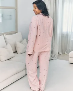 Organic Cotton Mini Mushroom Print Long Pyjama Set