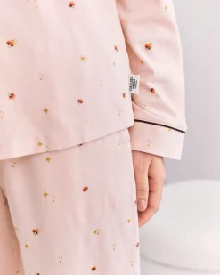 Organic Cotton Mini Mushroom Print Long Pyjama Set