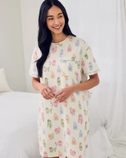 Organic Cotton Rainbow Cockapoo Print Nightshirt