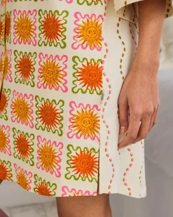 Organic Cotton Sunshine Tile Print Nightshirt