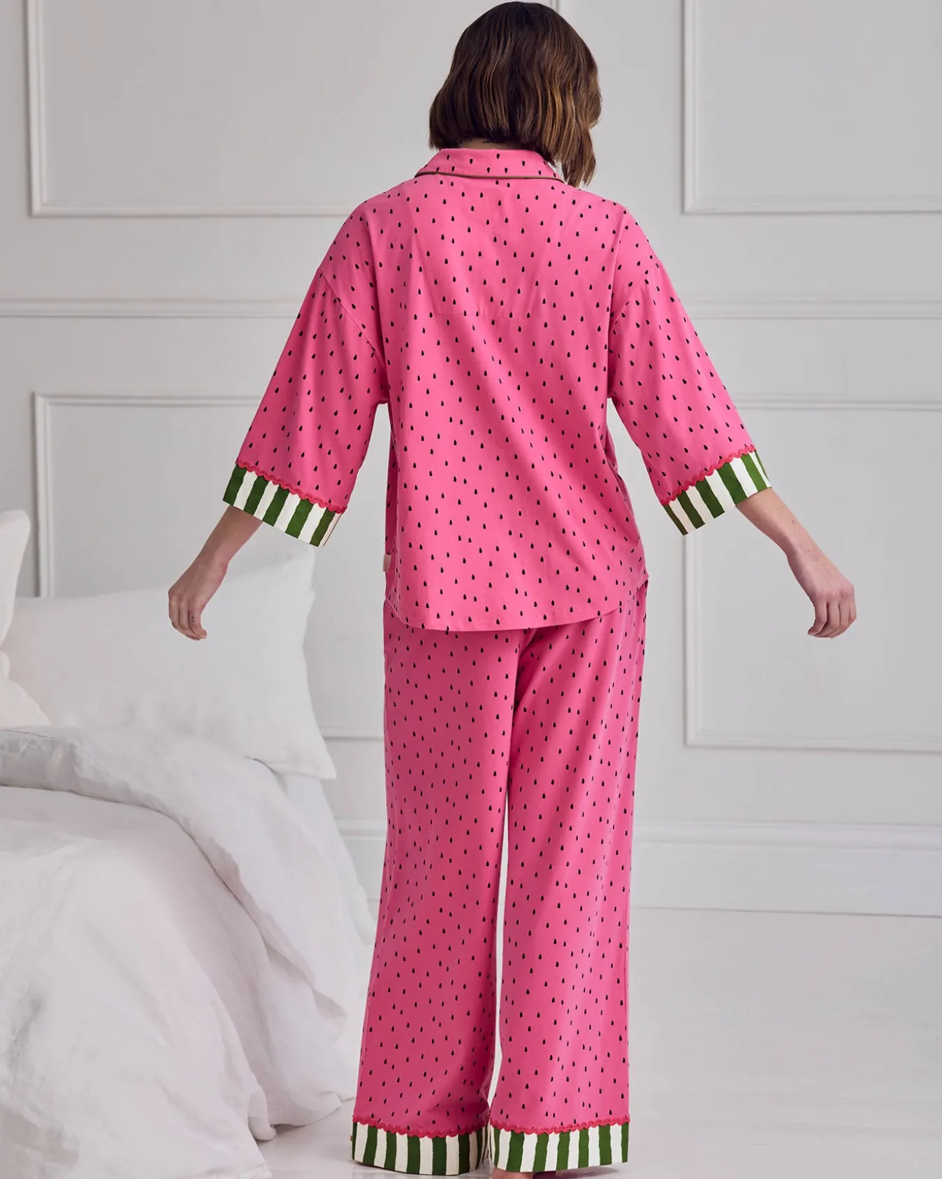 Organic Cotton Watermelon Print Long Pyjama Set