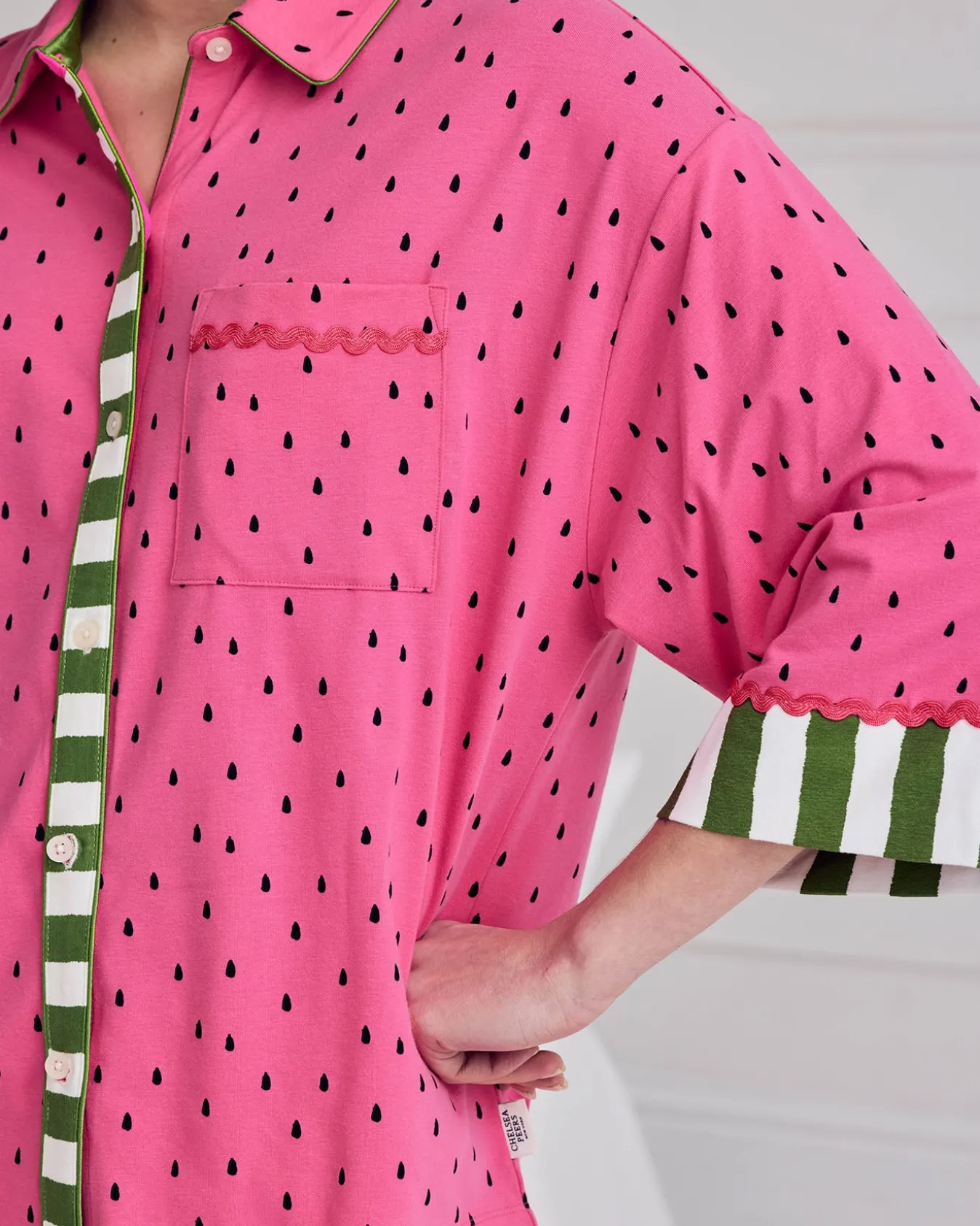 Organic Cotton Watermelon Print Long Pyjama Set