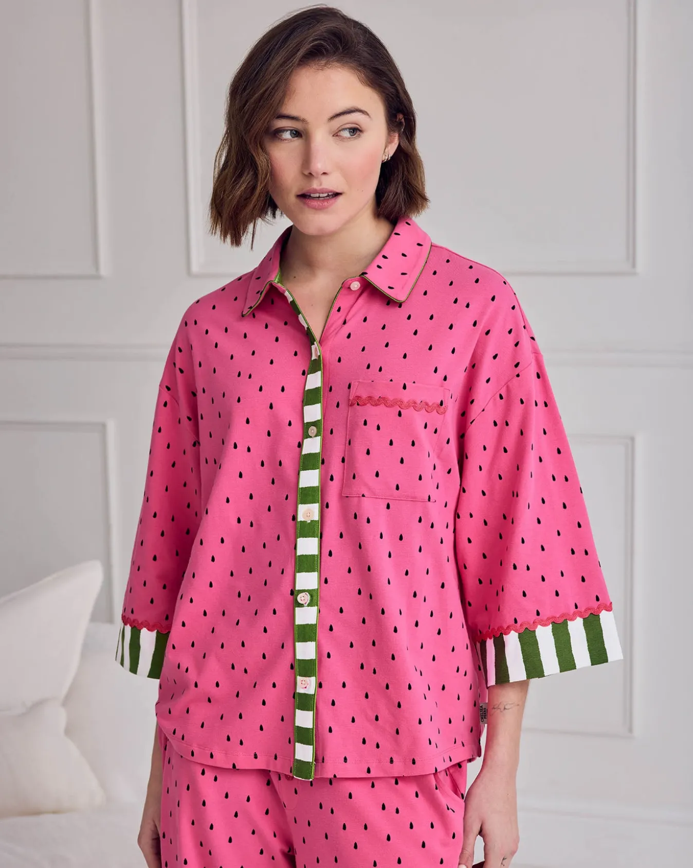 Organic Cotton Watermelon Print Long Pyjama Set