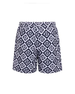 Palm Patch Print Swim Shorts