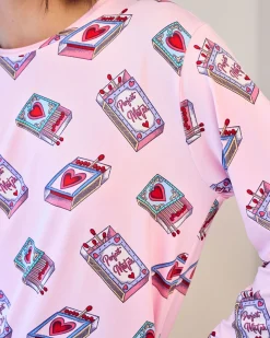 Perfect Match Print Long Pyjama Set