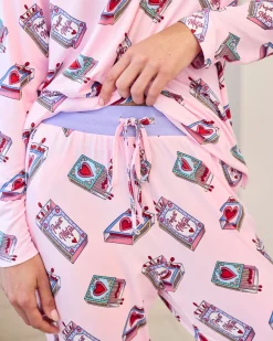 Perfect Match Print Long Pyjama Set