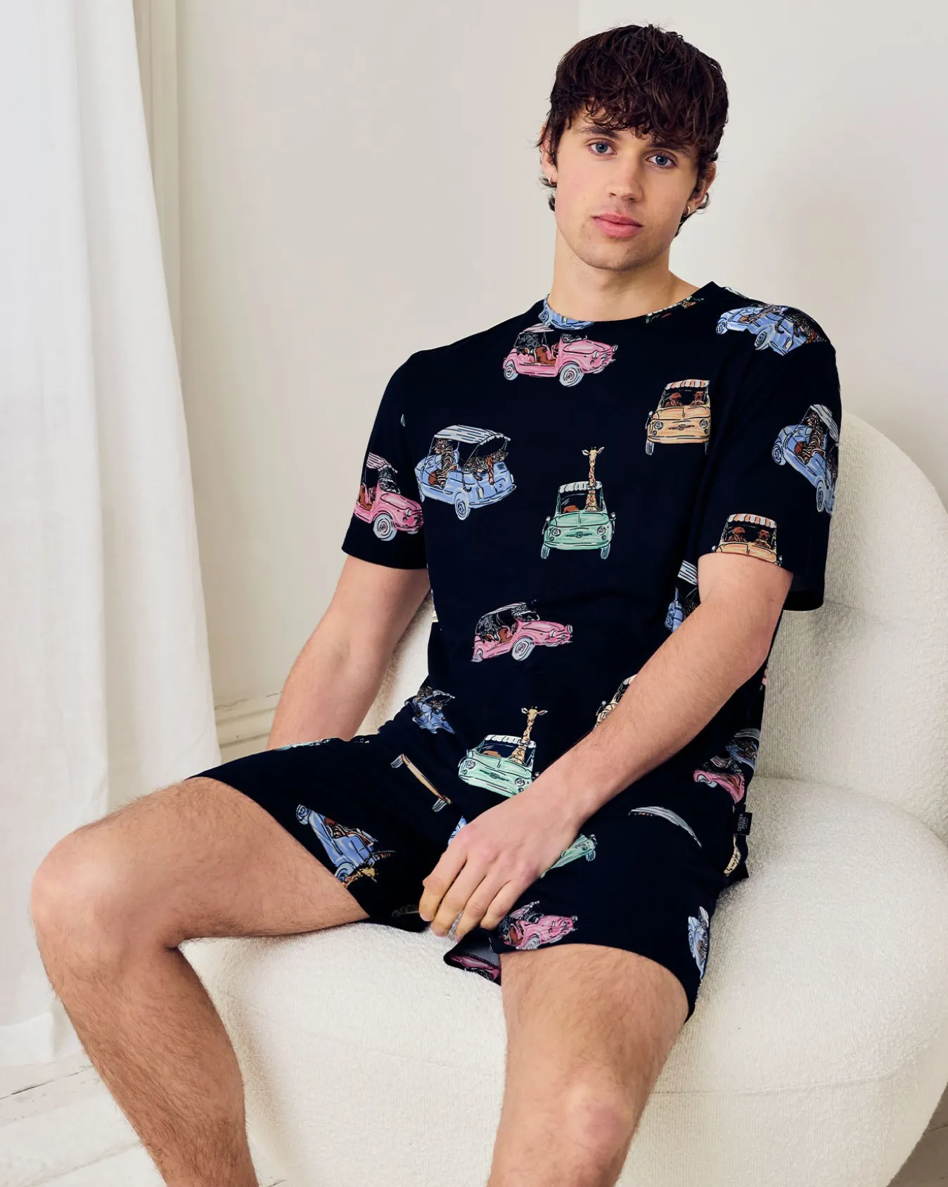 Safari Drive Print Short Pyjama Set