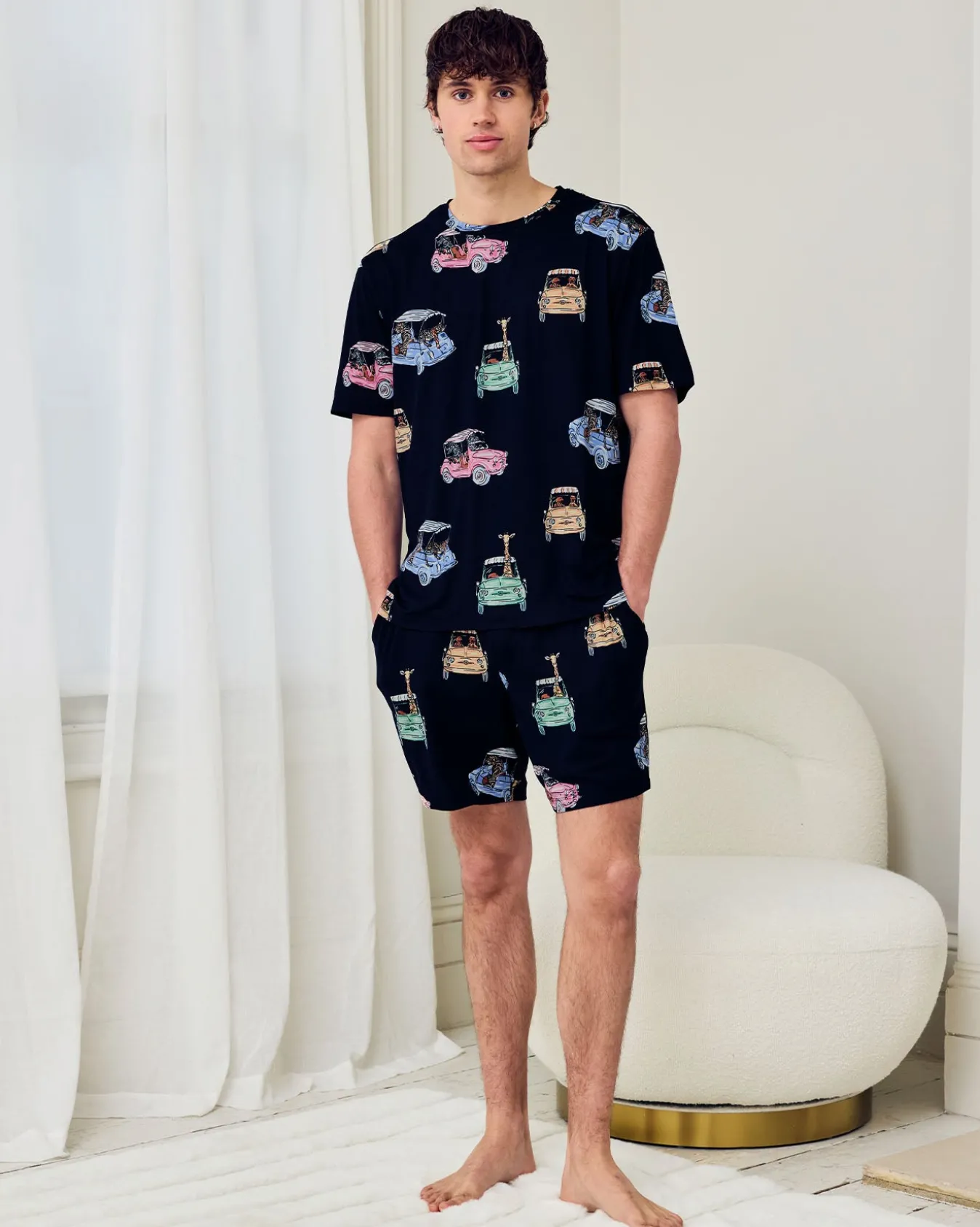 Safari Drive Print Short Pyjama Set