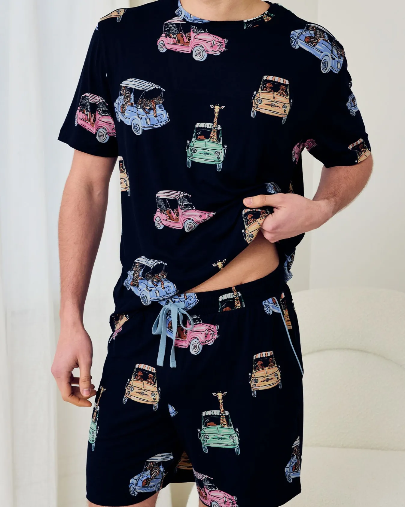 Safari Drive Print Short Pyjama Set