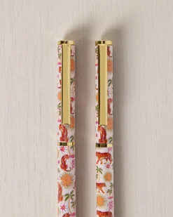 Siesta Tiger Print Two Pack Boxed Pen Set
