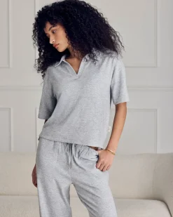 Slub-Knit Joggers - Grey