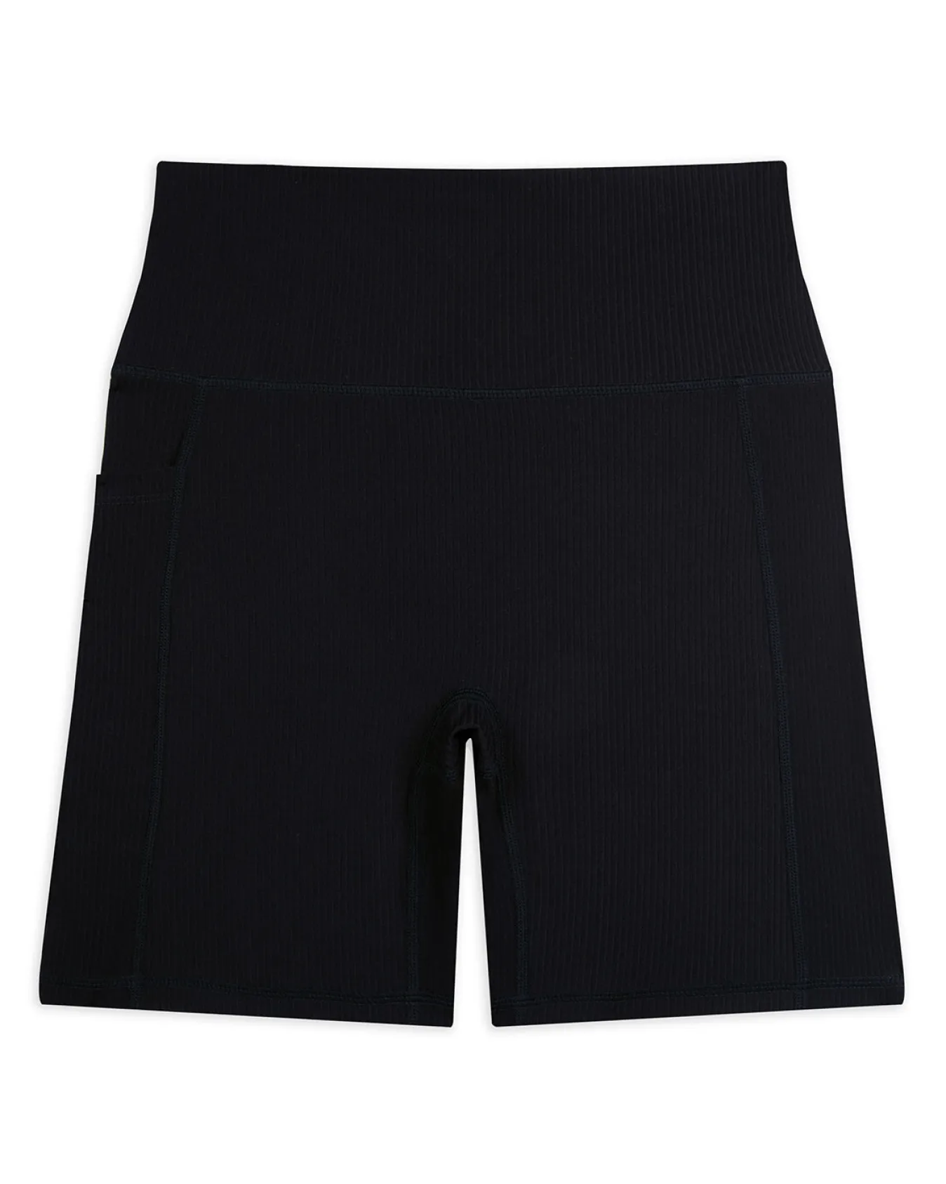 SoftSculpt Rib Cycling Shorts - Black