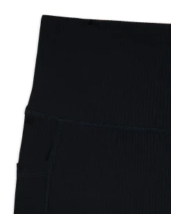 SoftSculpt Rib Cycling Shorts - Black