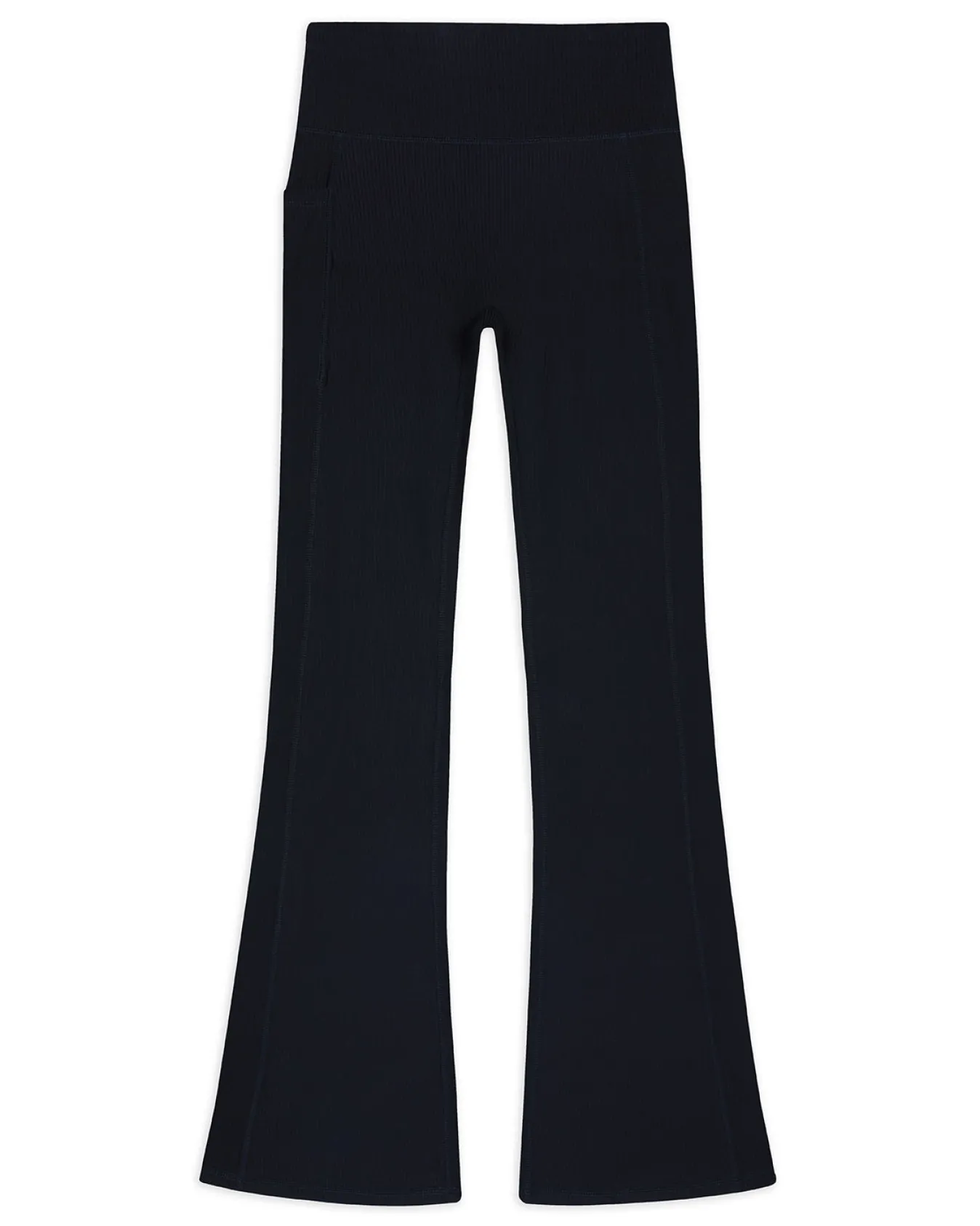 SoftSculpt Rib Flared Leggings - Black