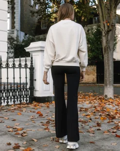 Soft + Stretch High-Rise Flared Leggings - Black