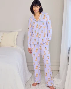 Spa Dogs Print Long Pyjama Set