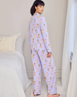 Spa Dogs Print Long Pyjama Set