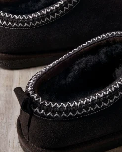 Suede Sheepskin Short Boot Slippers - Brown