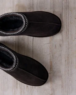 Suede Sheepskin Short Boot Slippers - Brown