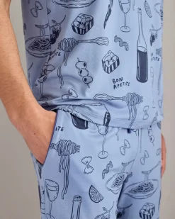 Supper Club Print Short Pyjama Set