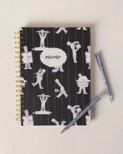 Supper Club Print Two Pack Boxed Pen Set - Blue