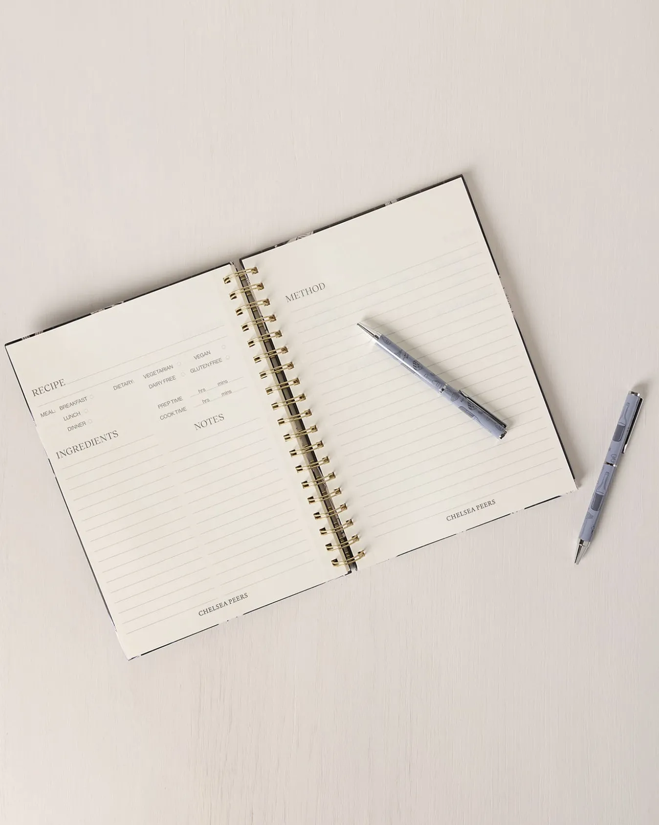Supper Club Print Two Pack Boxed Pen Set - Blue