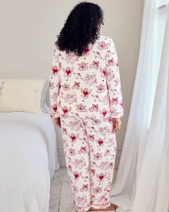 Tall Cherub Print Long Pyjama Set