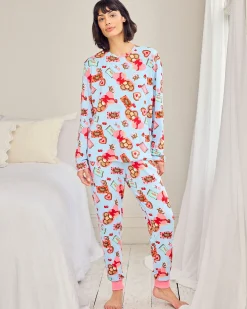 Tall Chocolate Box Print Long Pyjama Set