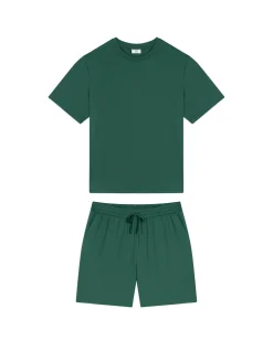 TENCEL™ Modal Crew Neck Short Pyjama Set - Green
