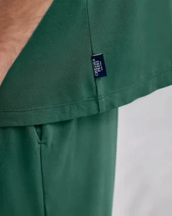 TENCEL™ Modal Crew Neck Short Pyjama Set - Green