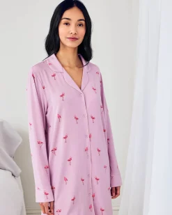 TENCEL™ Modal Flamingo Print Nightshirt