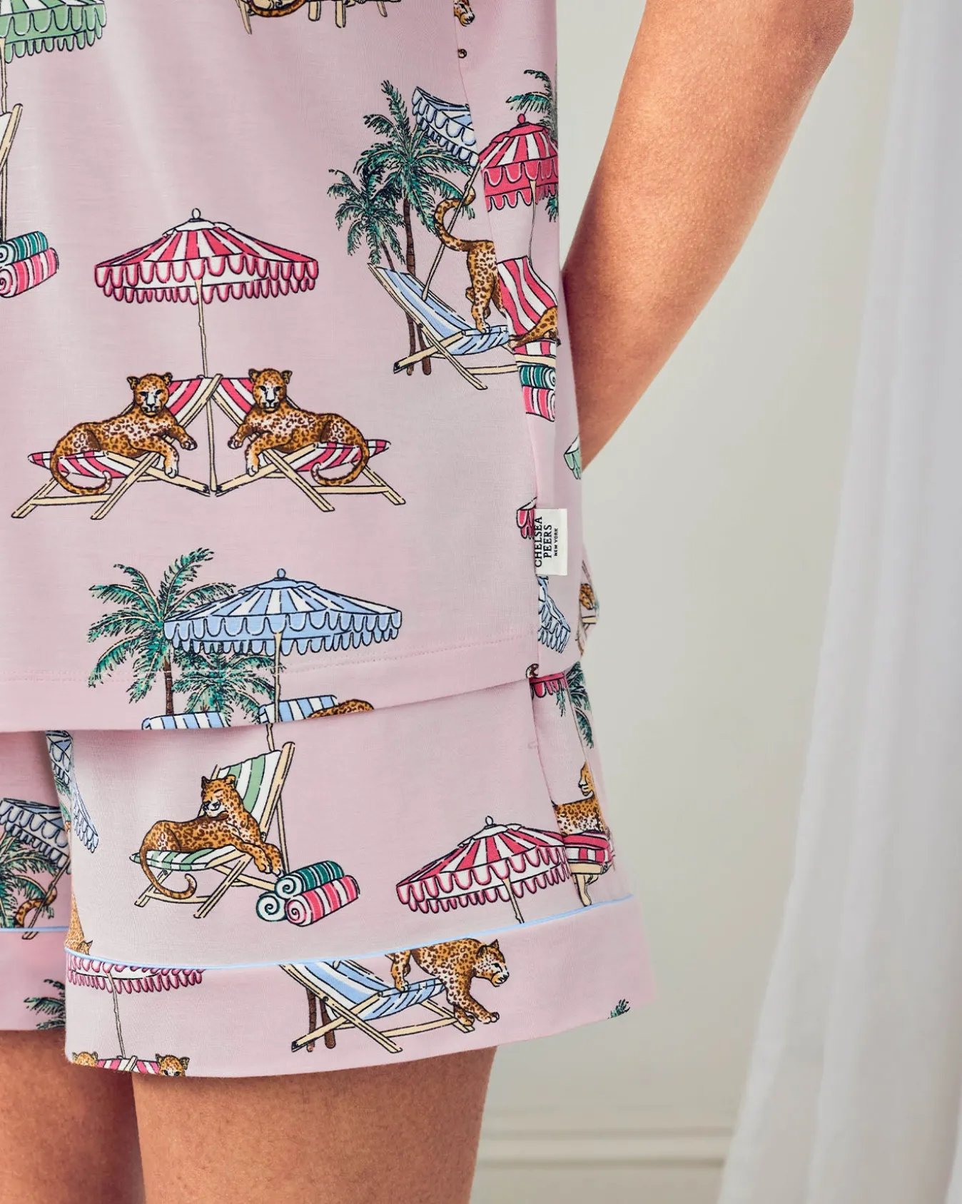 TENCEL™ Modal Lounging Leopards Print Short Pyjama Set