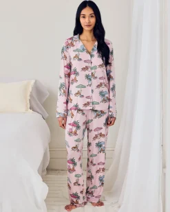 TENCEL™ Modal Lounging Leopards Print Long Pyjama Set