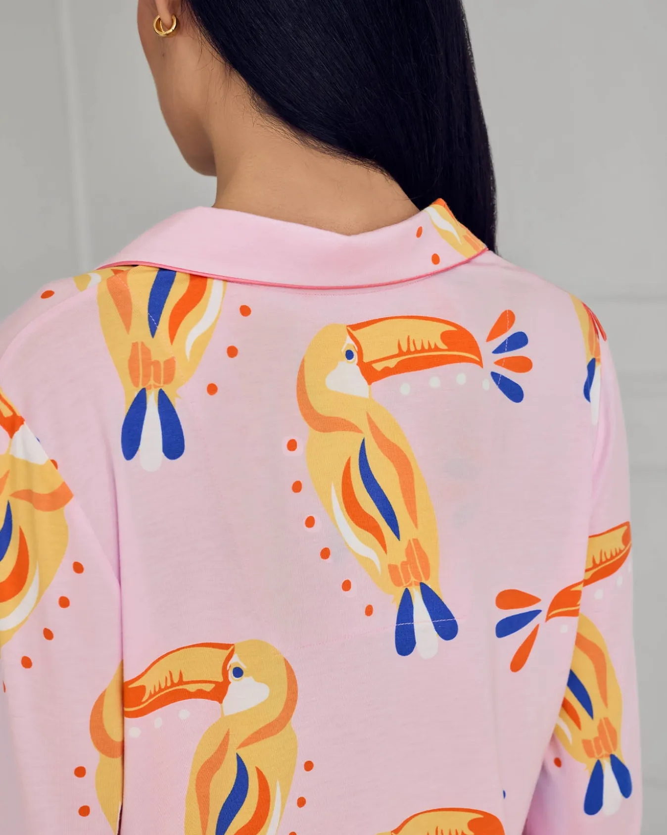 TENCEL™ Modal Toucan Print Long Pyjama Set