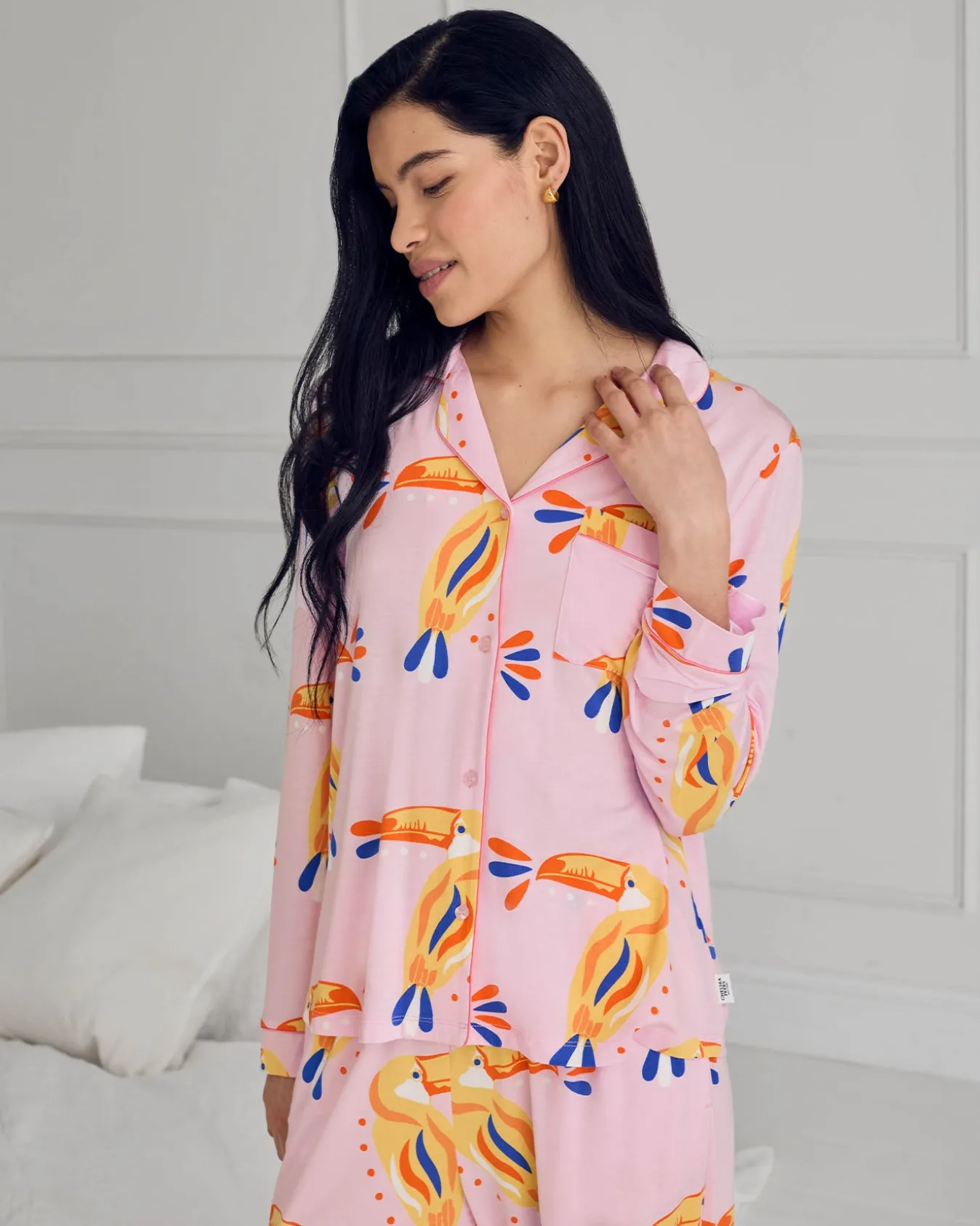 TENCEL™ Modal Toucan Print Long Pyjama Set
