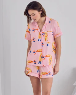 TENCEL™ Modal Toucan Print Short Pyjama Set