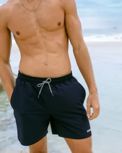 Textured Swim Shorts - Navy
