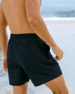 Textured Swim Shorts - Navy